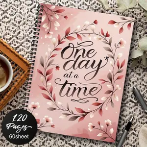 1 Mental Health Spiral Notebook Diary Daily Guided Journal for Women and Men, Anxiety and Depression Relief, Self-Care, Mood Tracker, Goals and Reflections