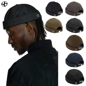 UNDERCONTROL Oversized Brimless Cap – XXL Big Head Adjustable Cotton Fisherman Watch Hat for Men & Women, Unisex Plus Size Minimal Korean Style