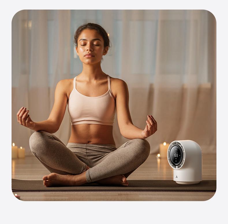 Aecooly Touch Control Desk Fan, 100 Speeds Quiet Bedroom Digital Display 8000mAh 3 Oscillation Angles Battery Powered Small Desktop Table Fan for Bedroom, Bedside, Office, Travel, FathersDayGift