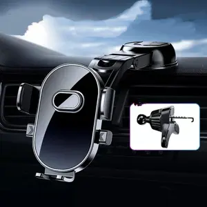 Ultimate militarygrade car phone holder, comes with an air outlet clamp, suitable for your car's windshield dashboard phone holder.[Inhale Upgrade] Compatible with iPhone, Samsung and Android