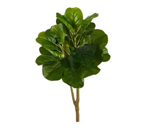 Nearly Natural 2.5' Fiddle Lea f Fig Artificia l Tree, No Pot