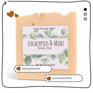 Eucalyptus & Mint cold process soap bar