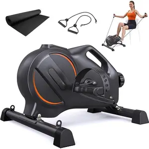 Under Desk Bike Pedal Exerciser - Magnetic Mini Exercise Bike for Arm/Leg Exercise, Desk Pedal Bike for Home/Office Workout
