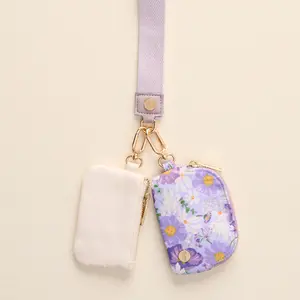 Bouquet Beauty Purple Dynamic Duo Pouch Wristlet