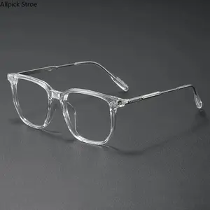 Unisex Blue Light Blocking Glasses, Lightweight TR90 Square Frame Eyewear for Eye Strain Relief, Trendy Anti-Blue Computer Glasses for Work, Gaming and Daily Wear