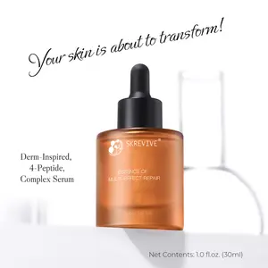 Skrevive Multi-Effect Repair Serum, EGF Peptide Serum with Copper Peptides & Snap-8 | 4-Peptide Complex to Boost Collagen & Elastin, Firm & Lift Skin, Smooth Fine Lines, Reduce Wrinkles, Rejuvenate, Brighten, Anti-Aging Face Serum. 30ml/1.01 fl.oz Gentle