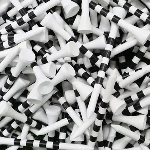 FINGER TEN Golf Tees Wood 3 1/4 2 3/4 Inch Wooden Bamboo 50/100 Count