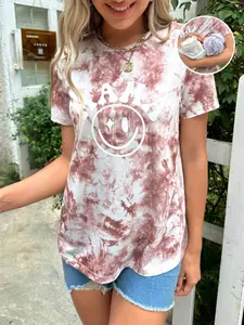 Maternity short-sleeved top casual summer printed T-shirt maternity shirt breastfeeding clothes, Pregnancy Clothes