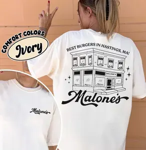 Malone's Vintage Diner Shirt, Retro Burger Restaurant Tee, Briar University Shirt, Hockey Romance Shirt, Off Campus Shirt, Briar U Shirt