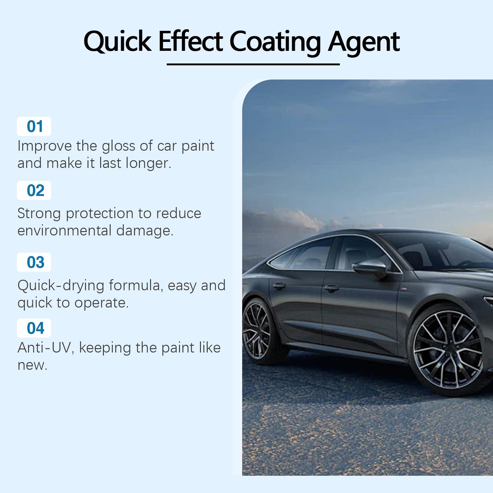 [Buy 1, Get 1 Free] Car Coating Spray Ceramic Coating Spray for Car Paint Care Nano Car Polish Spray Hydrophobic Gloss Finish Waterless Car Wash Surface Protection
