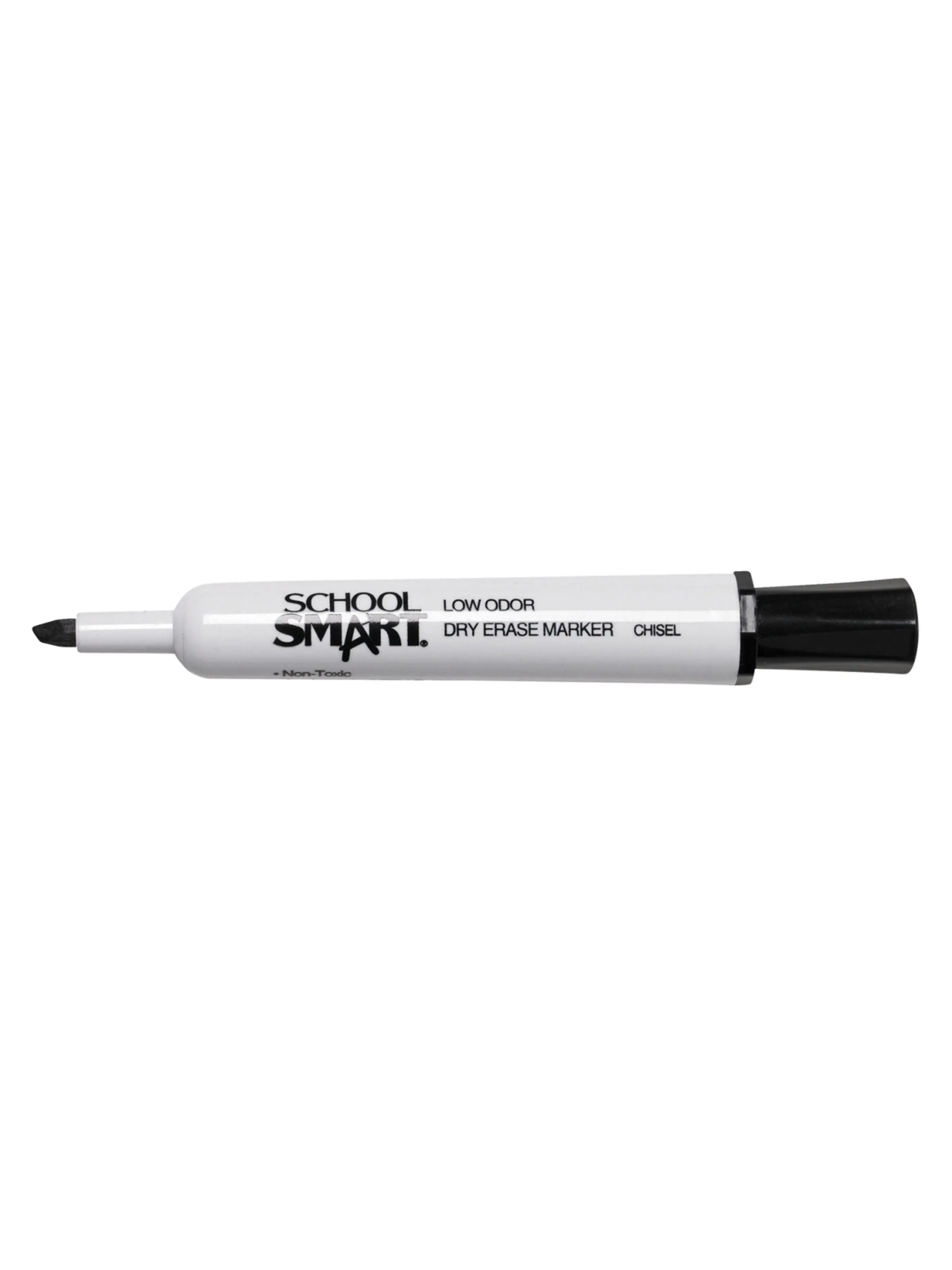 Beifa Group 1593092 Tank Style Dry Erase Marker, Chisel Tip, Easily Erasable, Low-Odor, Smooth Ink Flow, Black - Pack of 48 (Office Stationery Writing Tool)