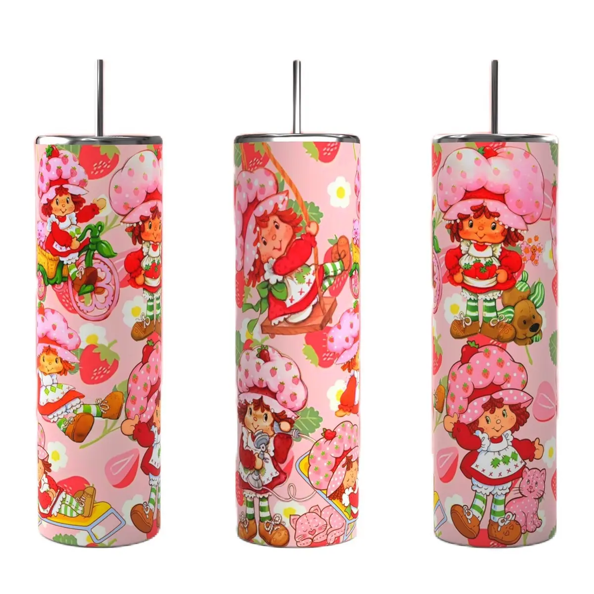 Vintage Strawberry Shortcake Tumbler Option 3