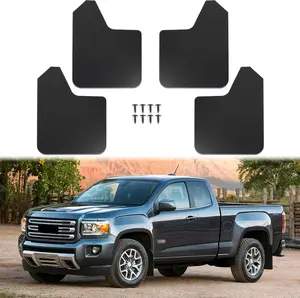 DREAMIZER 4PCS Black Car Mud Flaps Front and Rear Side Mudguard Splash Guards All Weather Mud Guards Flexible and Bendable Fender Flares Universal Auto Accessories Compatible with Pickup SUV Trucks Automotive Vehicle Cars Accessories