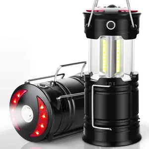 2 Portable Rechargeable LED Lantern 2 Pack Adjustable Brightness USB  Light Foldable Travel Lantern for  Emergency Hiking Work