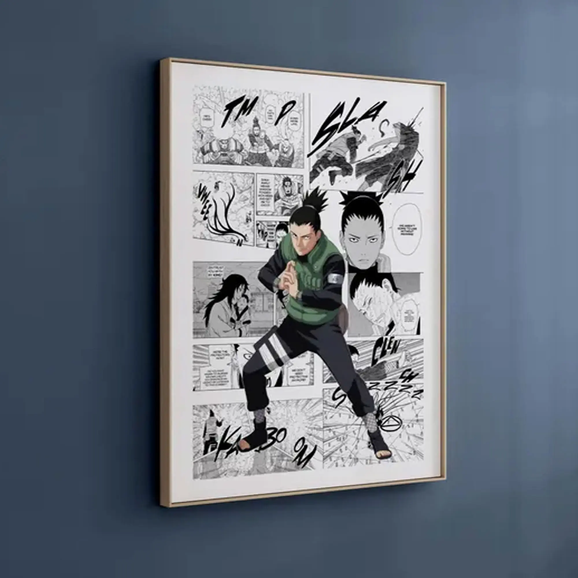 Anime Poster, Shikamaru Poster, Manga Panel Style Wall Art, Poster Print Home Decor, Gift For Fans