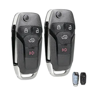2 Replacement For 2019 2020 2021 Ford Transit Connect Van Flip Remote Car Key Fob Shell Case N5F-A08TAA 4 Buttons