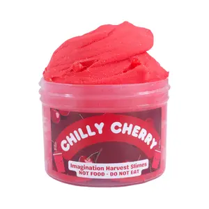 Chilly Cherry Icee Slime - Fizzy Cherry Scented Slime - Imagination Harvest Slime Shop - Popular Slime - Crunchy Slime