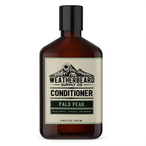 Weatherbeard Palo Peak Beard Conditioner - Palo Santo, Juniper Berry, Spearmint - Lightweight, Rinse-Out Conditioner