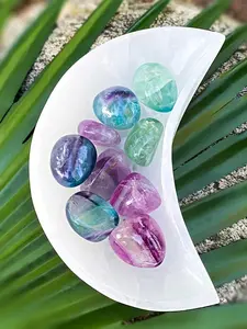 Natural Selenite Stone, Bohemian Style Geometric Pattern Crystal Decoration, Natural Crystal Set, Ideal for Holiday Gifts, Home Decor Supplies