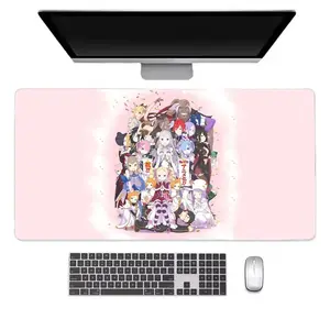 R-Re Zero Anime Mouse Pad, Keyboard Mat, Kawai Re:Zero Manga Playmat, Re:Zero Characters Anime Desk Mat For Computer Accessories, Gift For Gamer