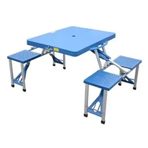 212 MAIN Portable Folding Picnic Dining Table with Seats, Lightweight Outdoor Table, Garden Patio Furniture