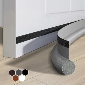 Cuttable Door Bottom Seal Strip, Under Door Draft Blocker, Windproof Anti-Cold Weather Stripping, Acoustic Foam Insulation, Noise Reduction Door Gap Sealer, Durable Home Weatherproof Door Accessories