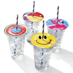 Pool Party Paper Drink Topper Set Pool Party Paper Drink Topper Set