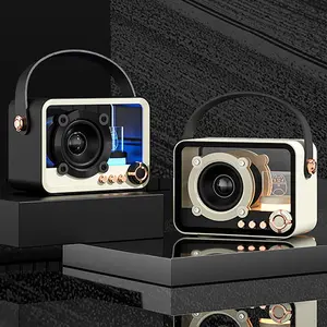 2025 New Portable Wireless Speaker, Rechargeable Speaker with Color Changing Breathing Light, Excellent Sound Quality, Portable Atmosphere Light Player for Home and Outdoor - Holiday Gift for Friends, Girls Boys, Teens