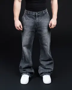Street Denim Straight Leg Jeans 100% Cotton