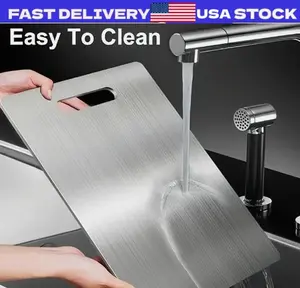 Titanium Cutting Board 100% Pure Non-Stick Double-Sided 11x15.5" in for Kitchen