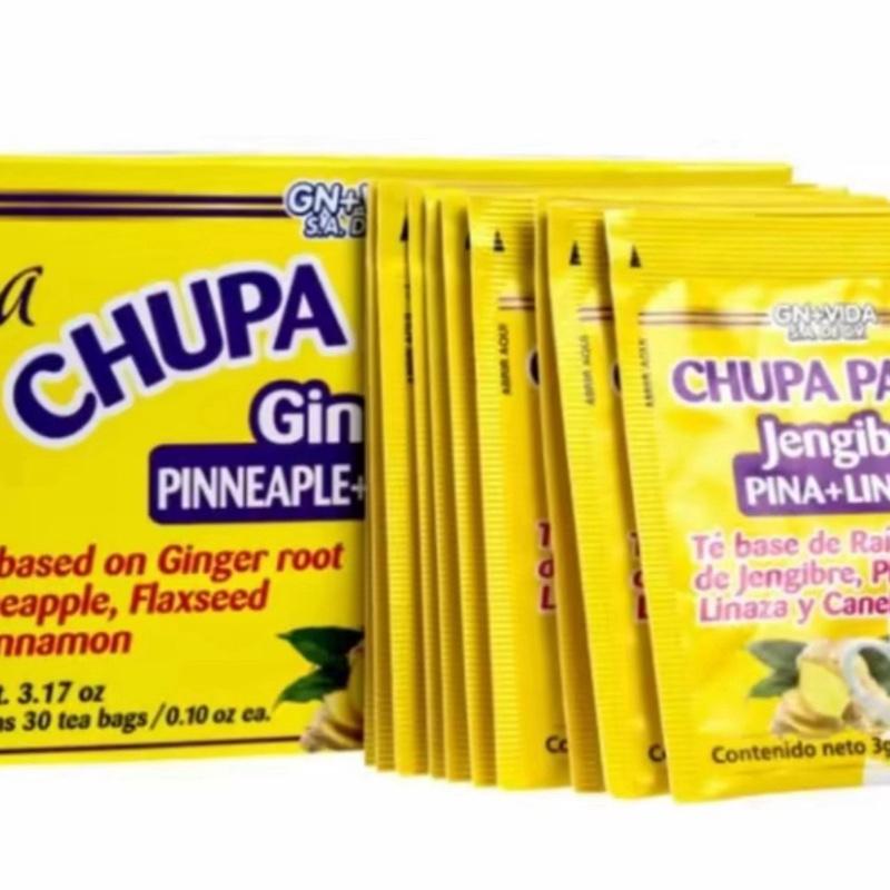 (Authenticity Seal) GN+VIDA Chupa Panza Tea (te chupa panza) - 30 Tea Bags, Herbal Supplement Beverage, Fruit Flavor, Dietary Supplement