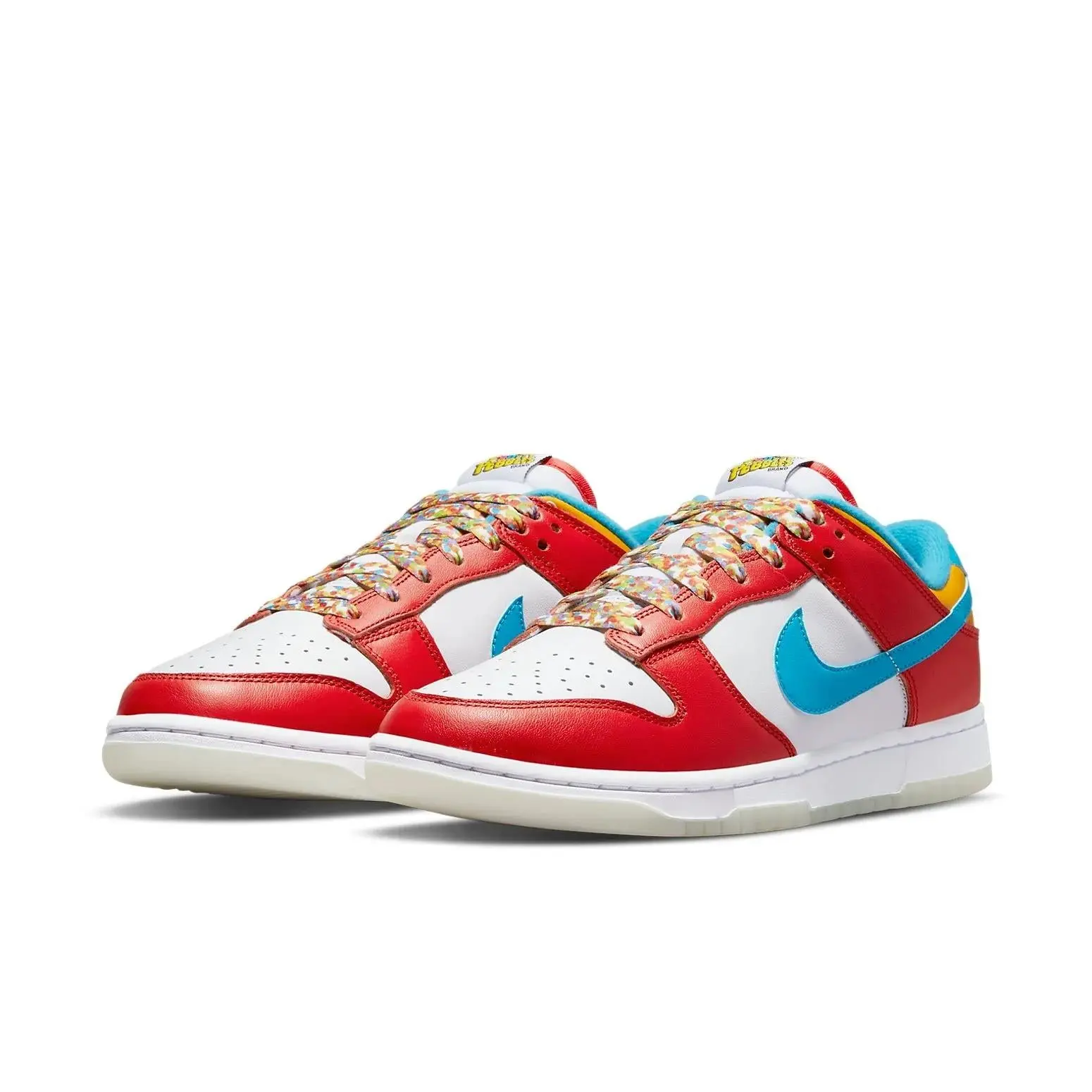 Nike Dunk Low QS LeBron James Fruity Pebbles Men's DH8009-600 New Casual Sneakers Colorblock Sneakers