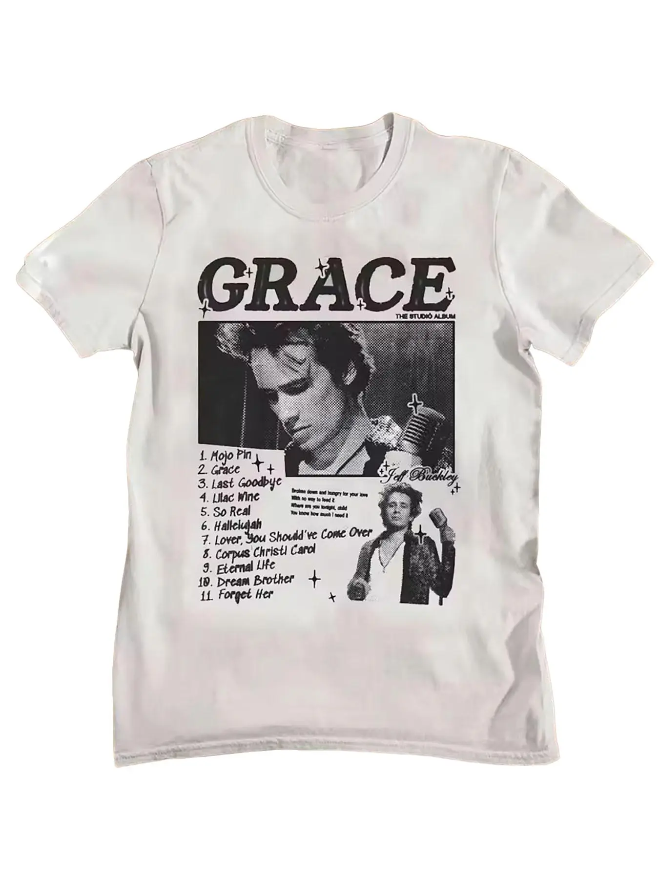Jeff Buckley Mystery Boy Tour 1995 Music Concert T-Shirt, Crewneck Couple Top Matching Casual Comfort Summer Choice High Quality