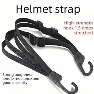 Motorcycle Elastic Non-Slip Anti-Loss Practical Rear Seat Helmet Fixing Elastic Rubber Band for Electric Bikes