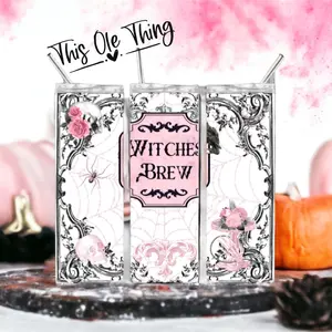 20oz Stainless Steel Witches Brew Tumbler - Matte Finish