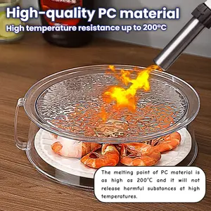 Multi-functional Microwave Cover Food Coverable Multi-layer Stackable 1 Piece High-quality PC Material 9.84 inch × 2.95 inch