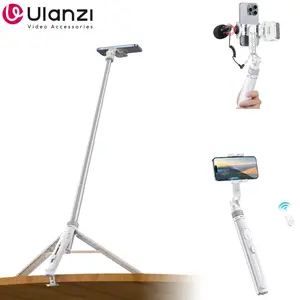 Ulanzi TT88 Overhead Selfie Stick 1.44M with MagSafe Clamp Photograph Tripod for Phone Livestreaming Vlog with Remote Control