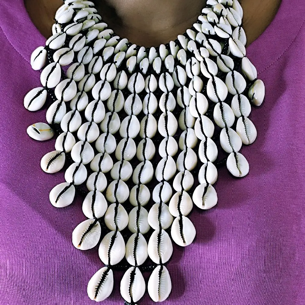 Handmade Cowrie Shell Necklace - Beautifully Designed for Special Occasions