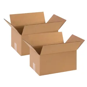 Secure Seal - 12x10x8 Inch 10 Pack Corrugated Cardboard Packaging Shipping Mailing Moving Boxes Envelopes Mailbox