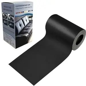 4x63in Thickened Leather Repair Patch Extra Large Self Adhesive Cuttable Faux Leather Sheet for Sofa Couch Car Seat Chair Furniture Upholstery Fix