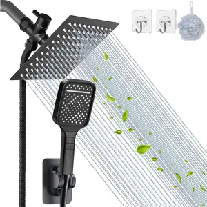 Shower Head with Handheld Sprayer, 3-way Diverter, High Pressure Rain Shower Head with Hose, Bathroom Shower System, Bathroom Accessories