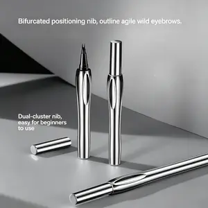This forked eyebrow pencil is waterproof, smudge-proof, and long-lasting, creating natural, untamed brows. Suitable for beginners.