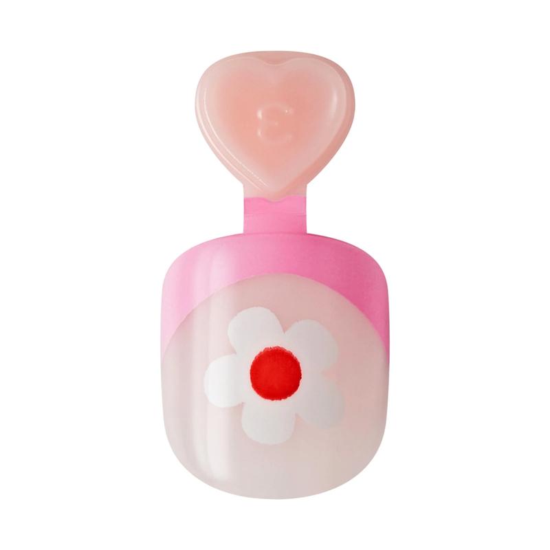 Impress Kids Press on Nails, Fairy Song, Pink, Kids Squoval, 20 Count