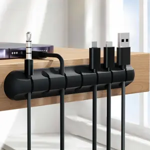 Data Line Organizer Cable Management Tool, Desk Tidy, Desktop Cord Holder for Easy Organization, Essential Accessory for Home & Office Use, Work Organizer