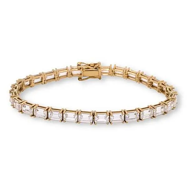 Radiance by Absolute™ Emerald Cut Magic Magnet Clasp Line Bracelet
