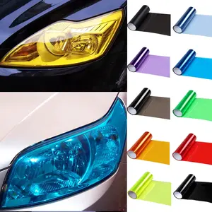 2026 New Gloss Transparent Light Black Smoke PVC Film Tint 30 X60cm Auto Car Light Headlight Taillight Tint Vinyl Film Sticker Wrap Cover for your car