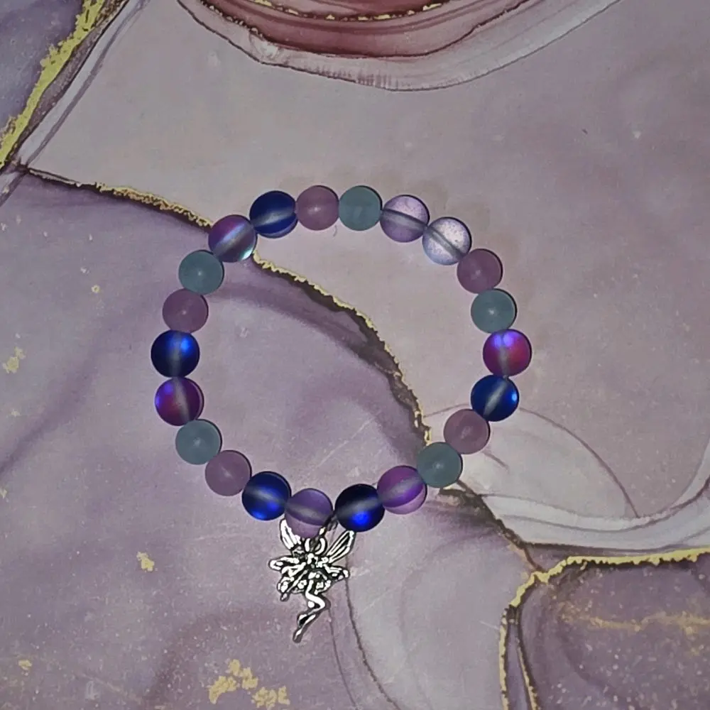 Fairy Bracelet - Colorful Beads with Fairy Charm Accessory
