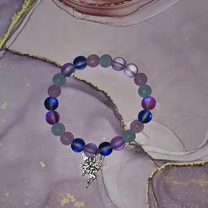 Fairy Bracelet - Colorful Beads with Fairy Charm Accessory