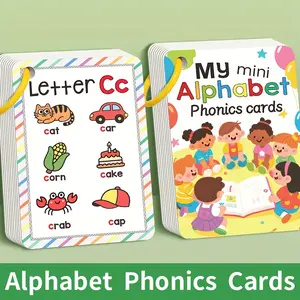 word learning cards with pictures, 27 English word cards, educational cognitive games, interactive educational toys, school supplies and gifts, Vocabulary Flashcards