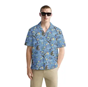 FERITTO DICLIPUBLUE  Pokemon Hawaiian Shirt for Men - Breathable & Comfortable, Available in Sizes S to 3XL, Perfect Gift for Summer Vacation Menswear Tropical